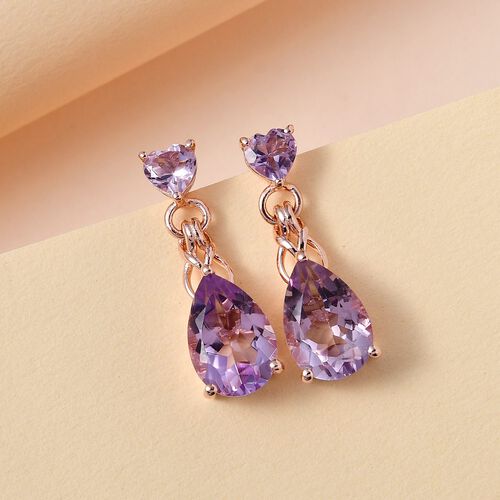 GP Amore Kollektion - Rose De France Amethyst-Ohrringe - 6.25 ct. image number 1