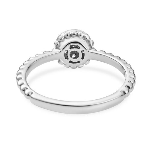 Lab Grown Diamant SI Ring 925 Silber rhodiniert (Größe 17.00) ca. 0,15 ct image number 5