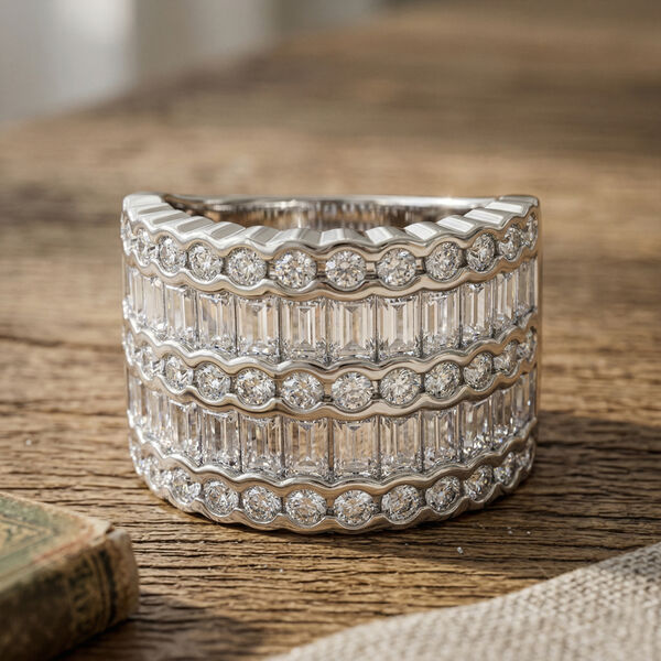 LUSTRO STELLA - Zirkonia Ring 925 Silber rhodiniert  ca. 1,69 ct image number 2