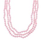 Rosenquarz mehrreihige Kette, 150 cm, ca. 375.00 ct