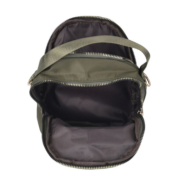 Kompakte Umh&auml;ngetasche mit verstellbarem G&uuml;rtel und RFID Schutz, Gr&uuml;n image number 8