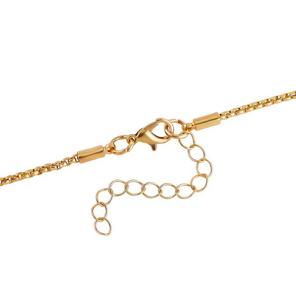 Weißer Kristall Halskette ca. 60 cm  Std Gelb image number 5