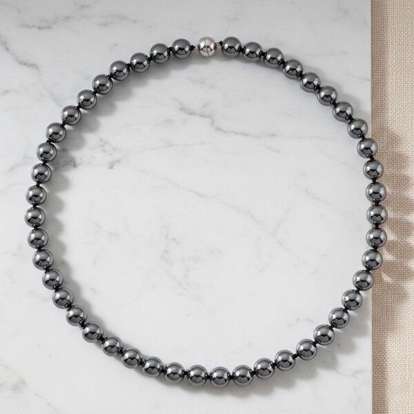 Terahertz Halskette ca. 50 cm 316L Edelstahl ca. 580,00 ct. image number 1