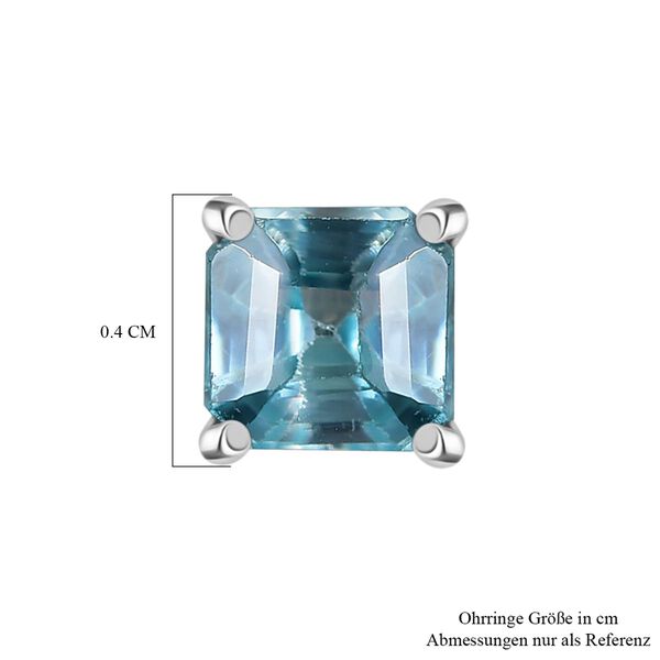 Blaue Zirkon Ohrringe - 1 ct. image number 5