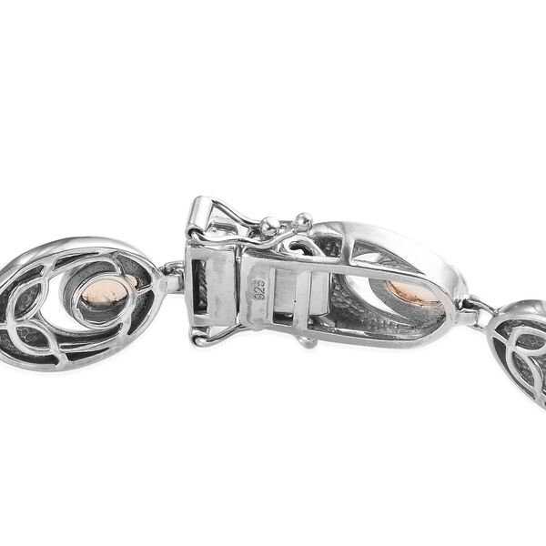 Nat&uuml;rlicher &Auml;thiopischer Opal Armband 19 cm 925 Silber platiniert ca. 4,06 ct image number 4