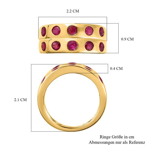 AA Afrikanischer Rubin (Fissure gef&uuml;llt) Ring - 1,63 ct. image number 7