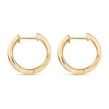 LUXURIANT SI-GH Labor Diamant Creolen, 925 Silber 750 Gelbgold Vermeil - 0,33 ct.