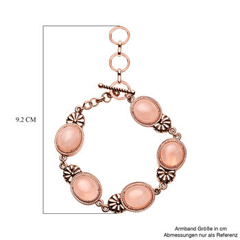 Rosenquarz-Armband, ca. 20 cm, ros&eacute;farben, ca. 40,00 ct