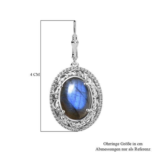 Labradorit Ohrringe - 12,71 ct. image number 6