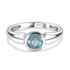 TUCSON FIND - Natürlicher AA Aqua Kyanit Ring 925 Silber rhodiniert (Größe 17.00) ca. 1.03 ct