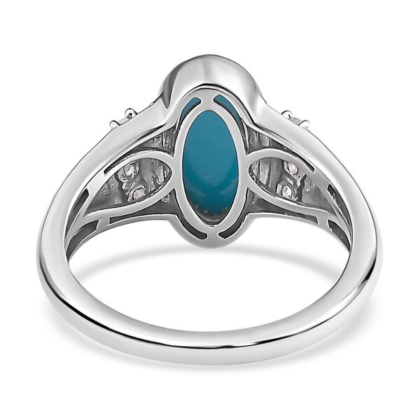 Sleeping beauty T&uuml;rkis und Zirkon Ring - 2,27 ct. image number 6