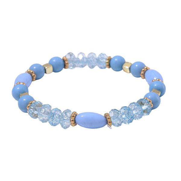 4er Set STRADA - Uhr mit Blau Kristall Armb&auml;nder image number 8