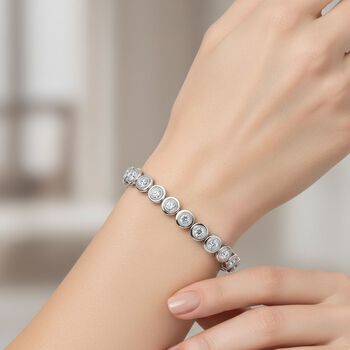 LUXURIANT DIAMOND - Lab Grown Diamant SI-GH Armband ca. 19 cm 925 Silber rhodiniert ca. 4.00 ct