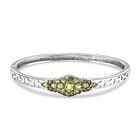 Peridot Armreif ca. 19 cm Edelstahl ca. 3,59 ct.