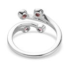 Rosa Turmalin Bypass Ring 925 Silber platiniert  ca. 0,38 ct image number 5