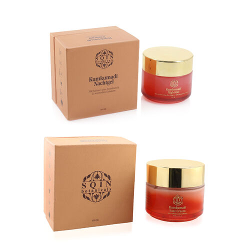 SQIN Botanicals - Kumkumadi Nachtgel und Gesichtscreme je 100ml image number 0