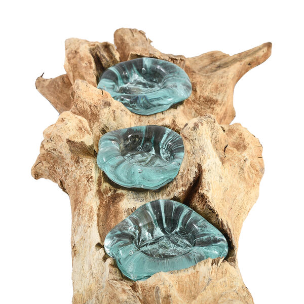 Jardin de Bali Gamal Holz Glas Teelichthalter image number 3