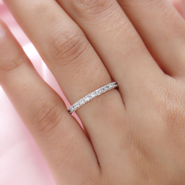 LUSTRO STELLA - wei&szlig;er Zirkonia-Ring, 925 Silber  ca. 1,09 ct image number 3