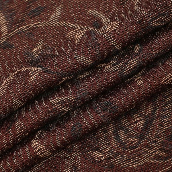 Jacquard Paisley-Schal mit Fransen, 170cm x 75cm, Braun image number 8