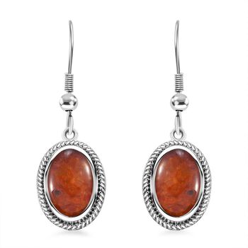 Feuer Opal Matrix Ohrringe 950 Kupfer ca. 8,00 ct.