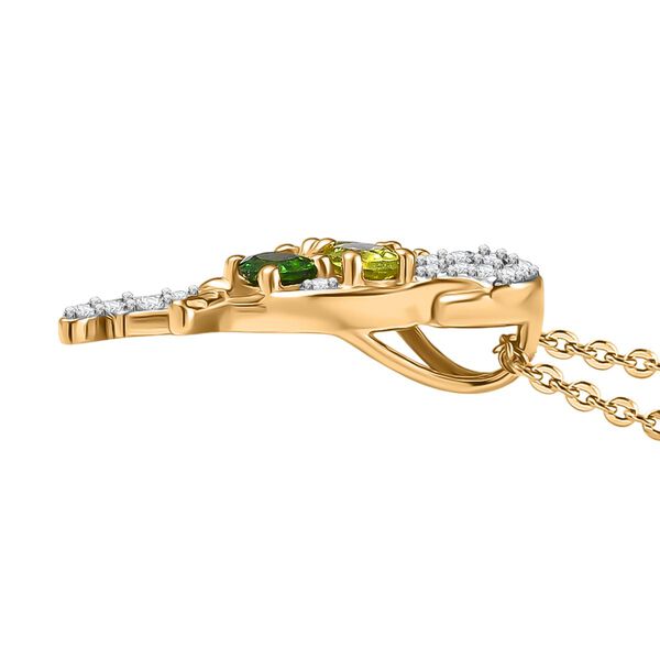 GP Trionfo Kollektion - Peridot, Chromdiopsid und Multi-Edelstein-Anhänger mit 50cm Kette - 1 ct. image number 4