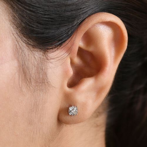 Lab Grown Diamant SI Ohrringe 925 Silber ca. 0,24 ct. image number 2