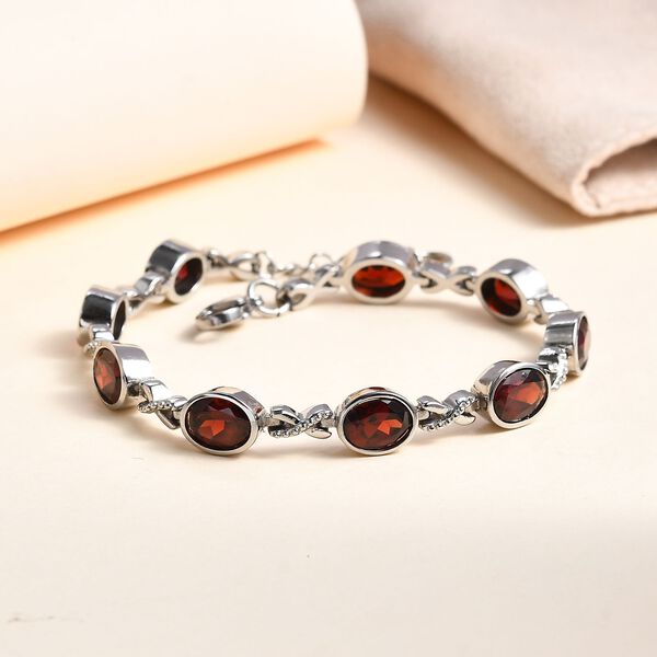 Mosambik Granat Armband, 18 cm - 14,27 ct. image number 1