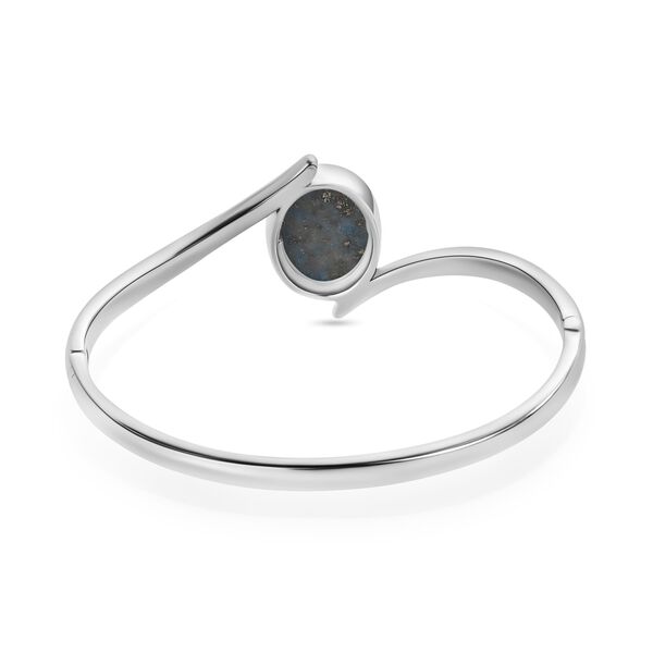 Lapislazuli Armreif ca. 19 cm Edelstahl ca. 15.32 ct image number 5