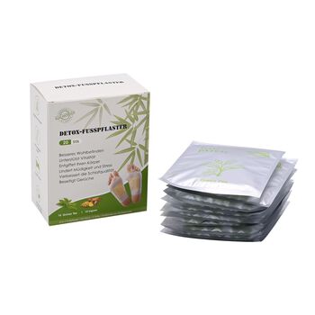 LIVMORE 20er-Set Detox-Fu&szlig;pflastern, 10 Stk. Ingwer, 10 Stk. Gr&uuml;ner Tee, 10-Tage-Kur