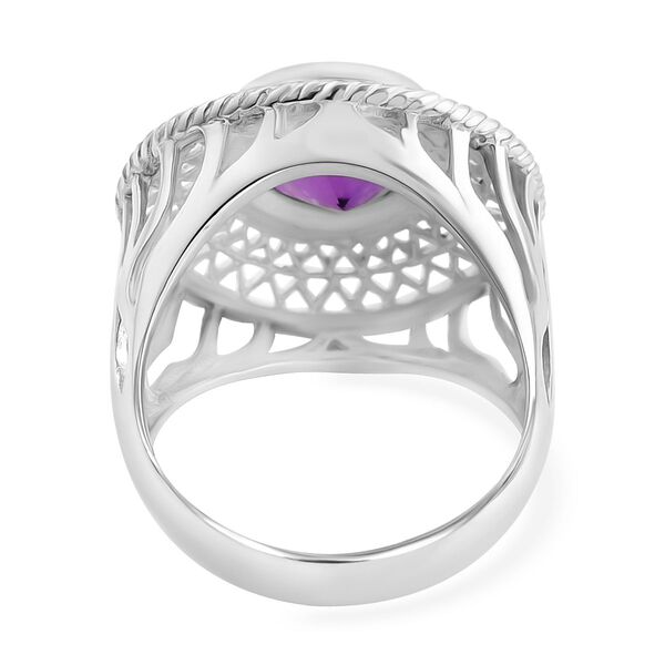 Royal Bali Kollektion - Afrikanischer Amethyst Ring - 6,18 ct. image number 4