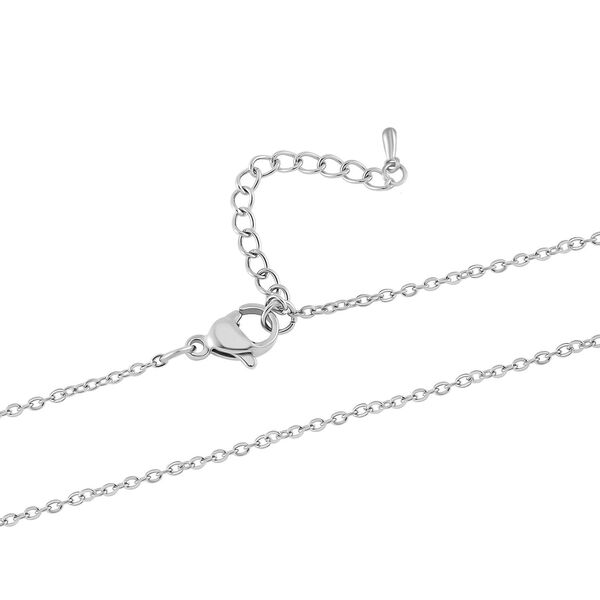 Roter Zirkonia Halskette ca. 50 cm Messing image number 5