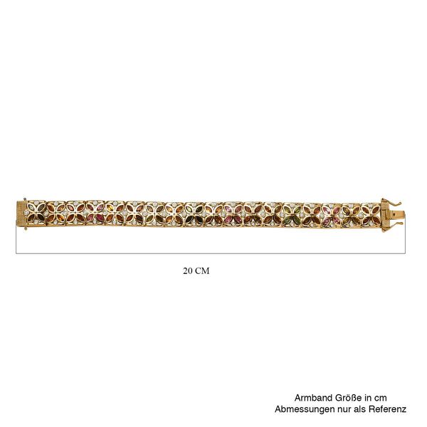 AA Multi-Turmalin und Zirkon Armband, 19 cm - 11,17 ct. image number 5