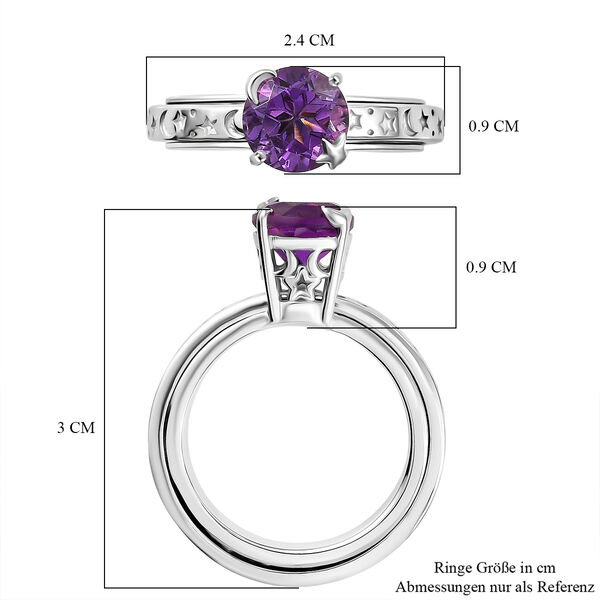 EverTrue AA Rose De France Amethyst Spinning Ring - 1,95 ct. image number 7