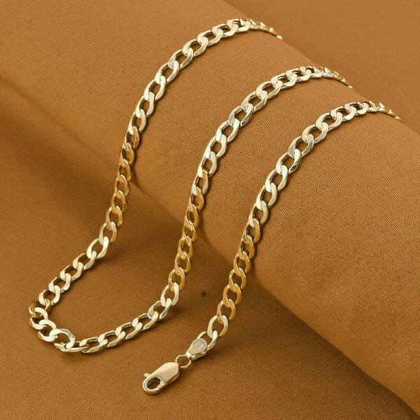 Panzer-Halskette in 375 Gold, 7,93g image number 2