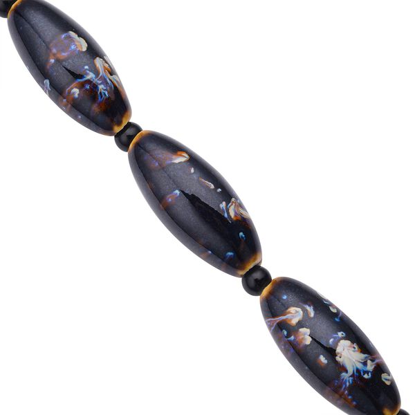 Keramik-Halskette, 60 cm, silberfarben 756.00 ct image number 4