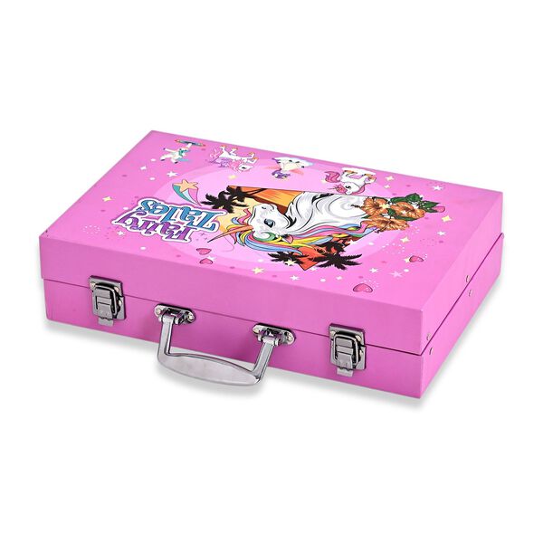 LIVMORE K&uuml;nstler Malset 115 teilig im Kreativkoffer 34 x 23 cm Rosa image number 5