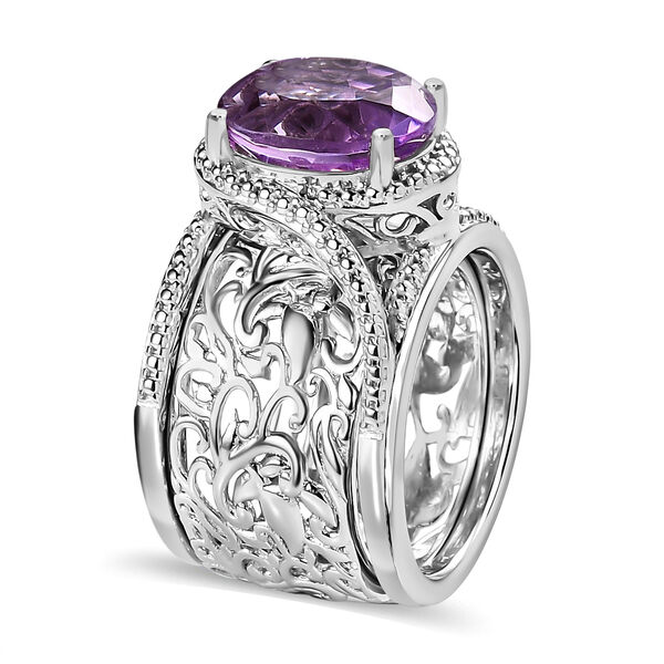 Mashamba Amethyst Cocktail Ring - 4,39 ct. image number 6
