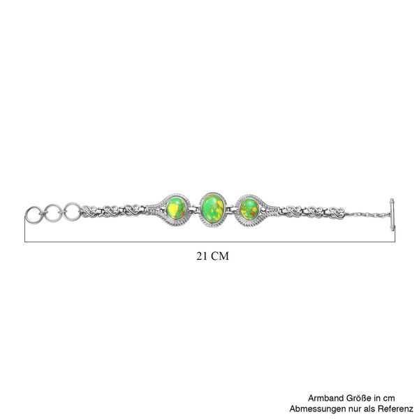 Gr&uuml;nes T&uuml;rkis 18cm Armband - 17,65 ct. image number 5