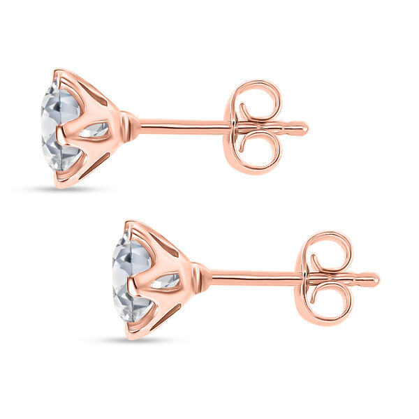 D'Joy Moissanit Ohrringe, 925 Silber 750 Roségold Vermeil - 1,75 ct. image number 5