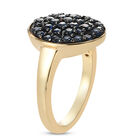 Blauer Saphir Ring 925 Silber vergoldet  ca. 1,51 ct image number 4
