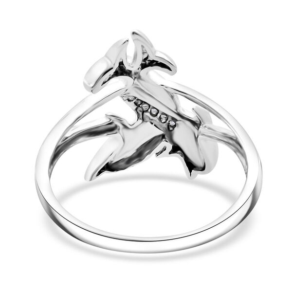 LUSTRO STELLA - Weißer Zirkonia Ring 925 Silber rhodiniert (Größe 18.00) image number 5
