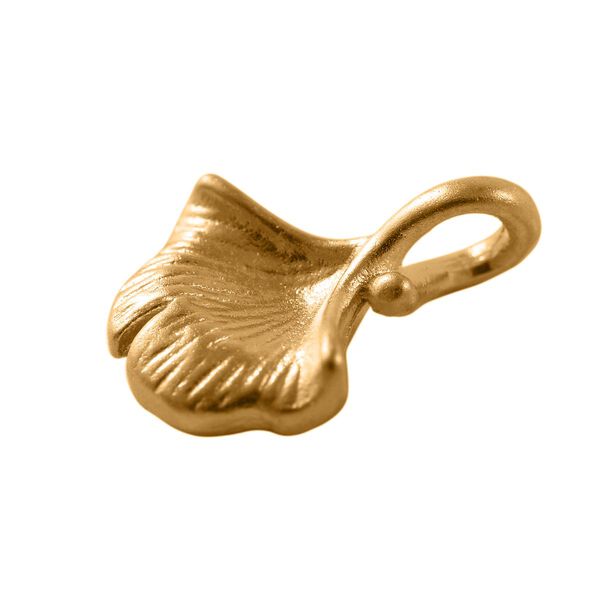 Ginkgoblatt Anh&auml;nger in 999 Gold image number 4