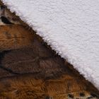 Superweiche Decke aus Flanell und Sherpa, Braun image number 3