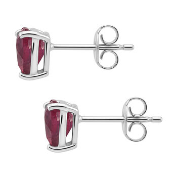 D'Joy afrikanische Rubin Ohrringe, 925 Silber platiniert - 2,44 ct.