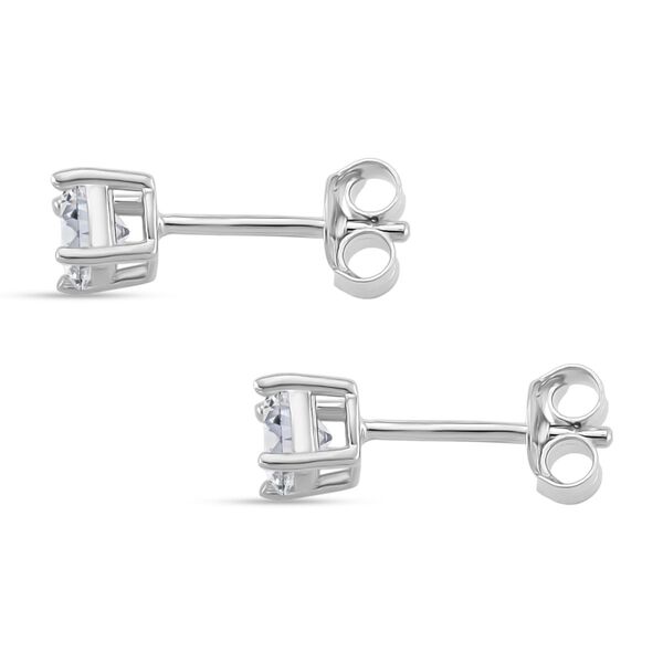 RADIANTA GRA zertifiziert Moissanit (D-VVS) Ohrringe 925 Silber rhodiniert ca. 0.92 ct image number 4