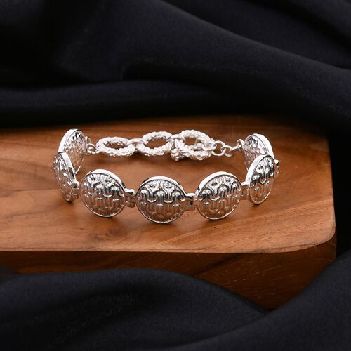 Royal Bali Kollektion- Geprägtes Münz-Armband image number 1