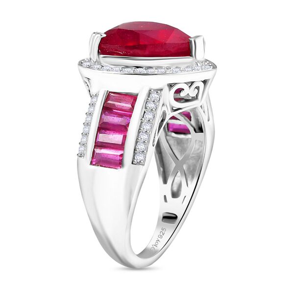D'Joy AA Afrikanischer Rubin und Moissanit Ring - 10,80 ct. image number 5
