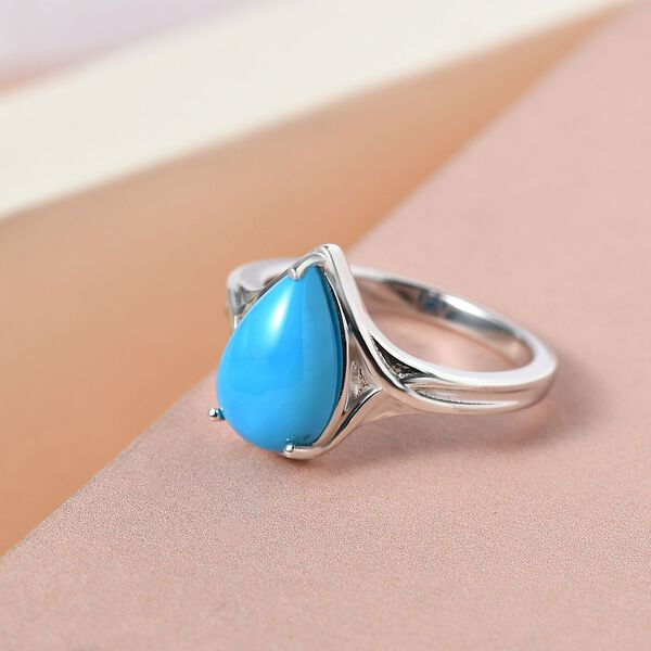 Amerikanischer, nat&uuml;rlicher Sleeping Beauty T&uuml;rkis-Ring - 2,74 ct. image number 2