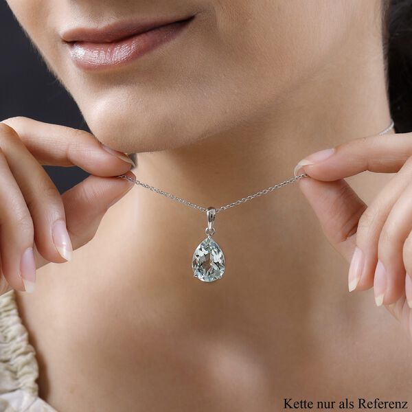 Gr&uuml;ner Amethyst Anh&auml;nger, 925 Silber platiniert ca. 7,53 ct image number 2