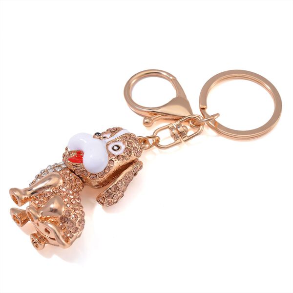 2er-Set - Mehrfarbiger Kristall-Schl&uuml;sselanh&auml;nger und Spiegel image number 5